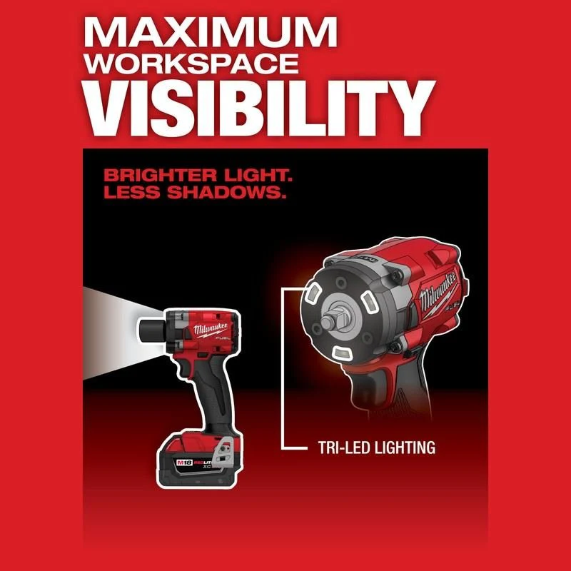 Milwaukee 2991-22 M18 FUEL Compact Impact Wrench and Grinder 2 Tool Combo Kit - Image 5