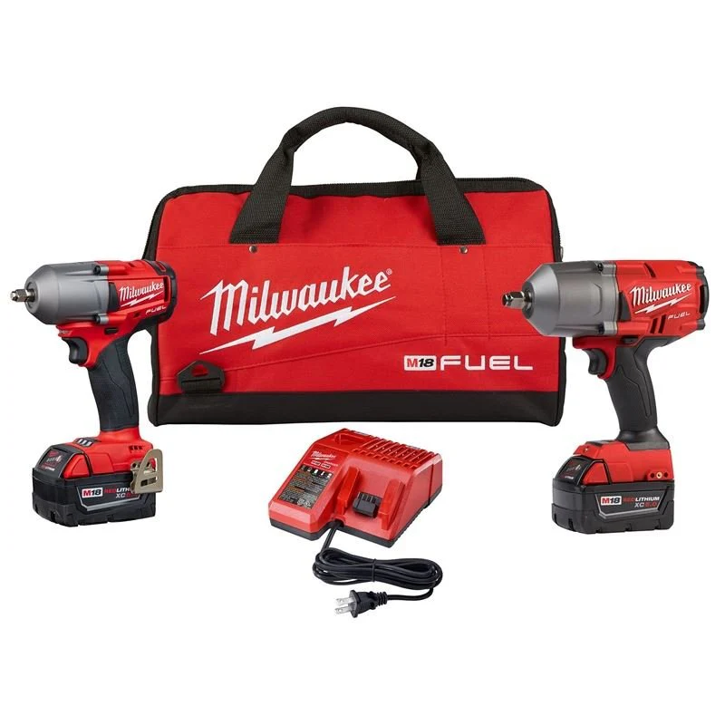 Milwaukee 2993-22 M18 Fuel High Torque 1/2 in. and 3/8 in. Impact Kit