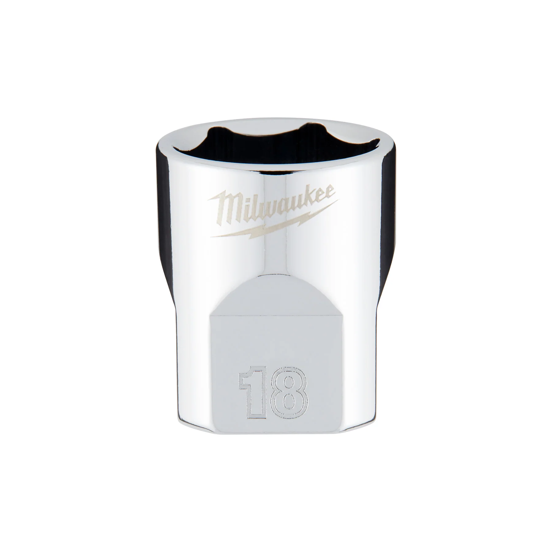 Milwaukee 3/8" Drive 18mm Metric Socket with FOUR FLAT™ Sides 45-34-9088