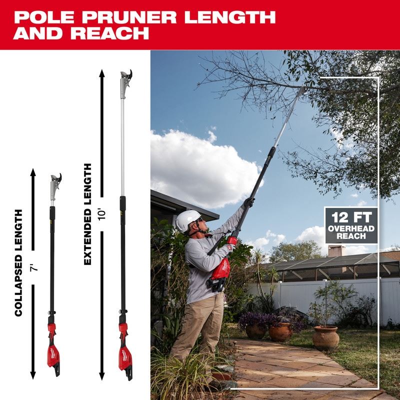 Milwaukee 3008-20 M18 Brushless Telescoping Pole Pruning Shears - Image 16