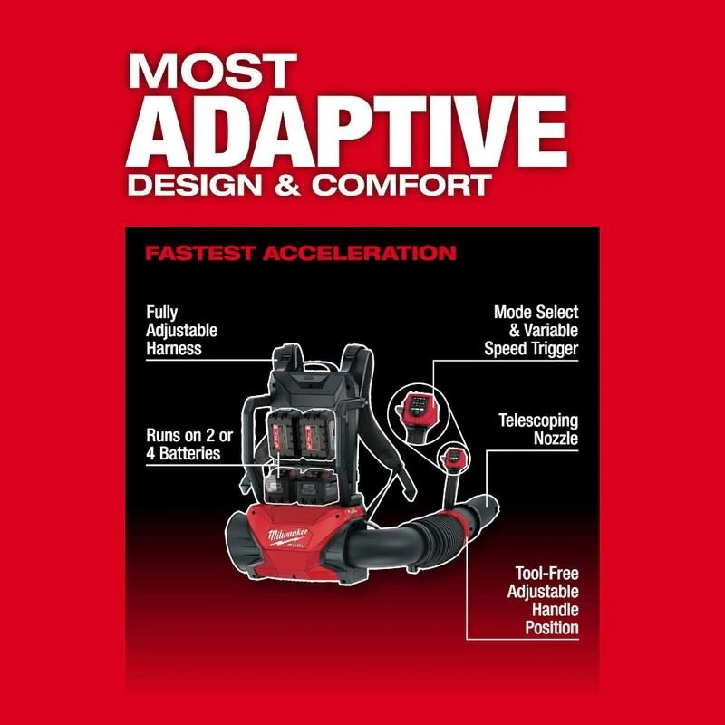 Milwaukee 3009-20 M18 FUEL Dual Battery Backpack Blower - Image 6