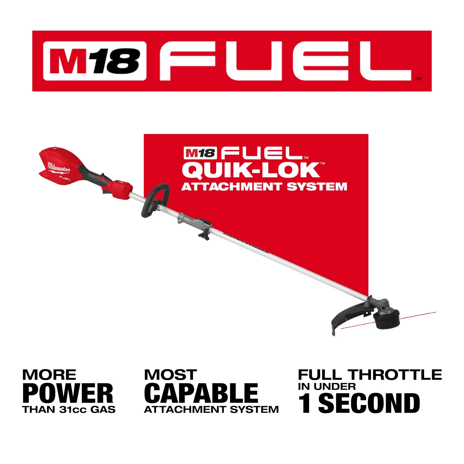 Milwaukee 3016-20ST M18 FUEL™ String Trimmer w/ QUIK-LOK™ - Image 11