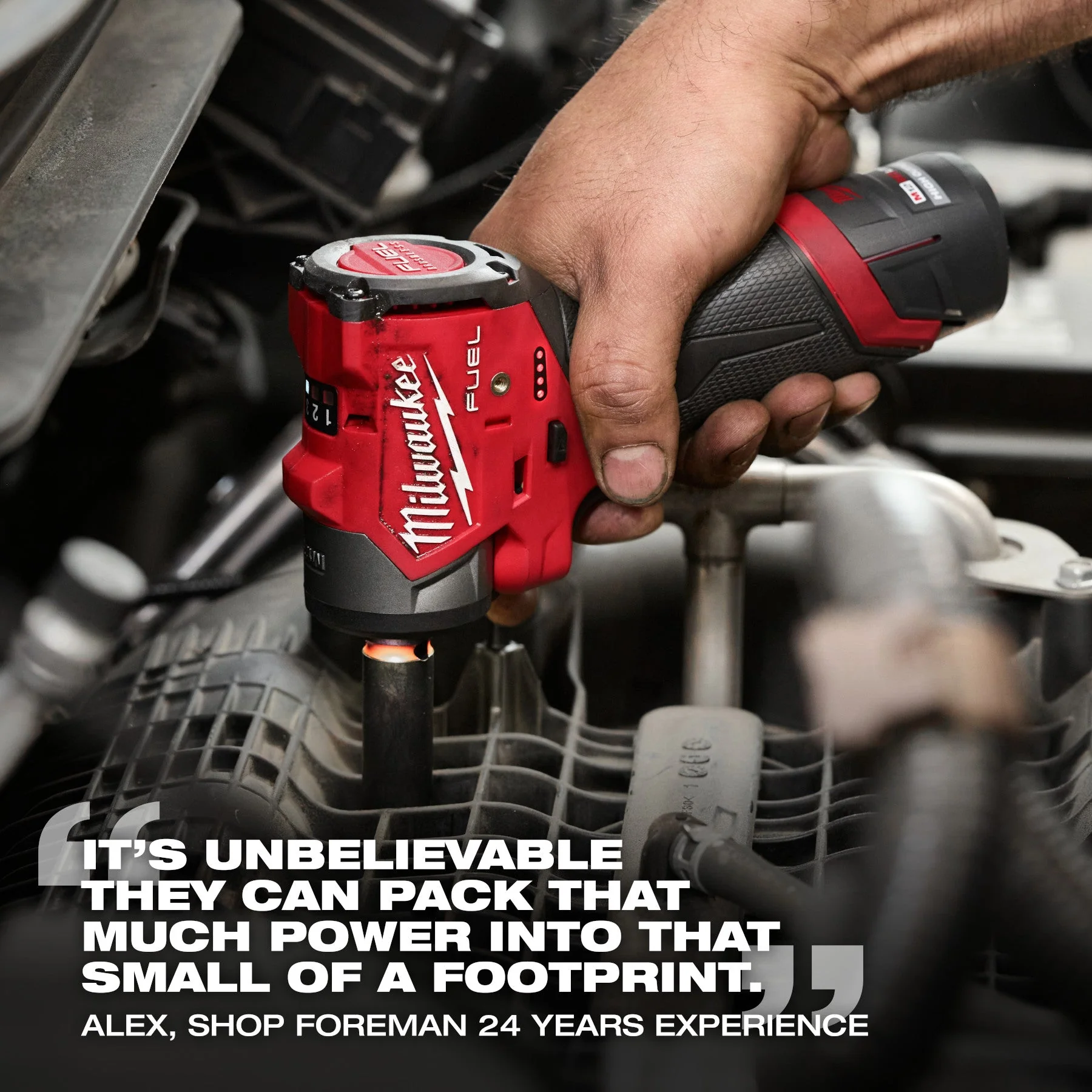 Milwaukee 3049-22 M12 FUEL™ 3/8" Subcompact Impact Wrench w/ Friction Ring Kit - Image 20