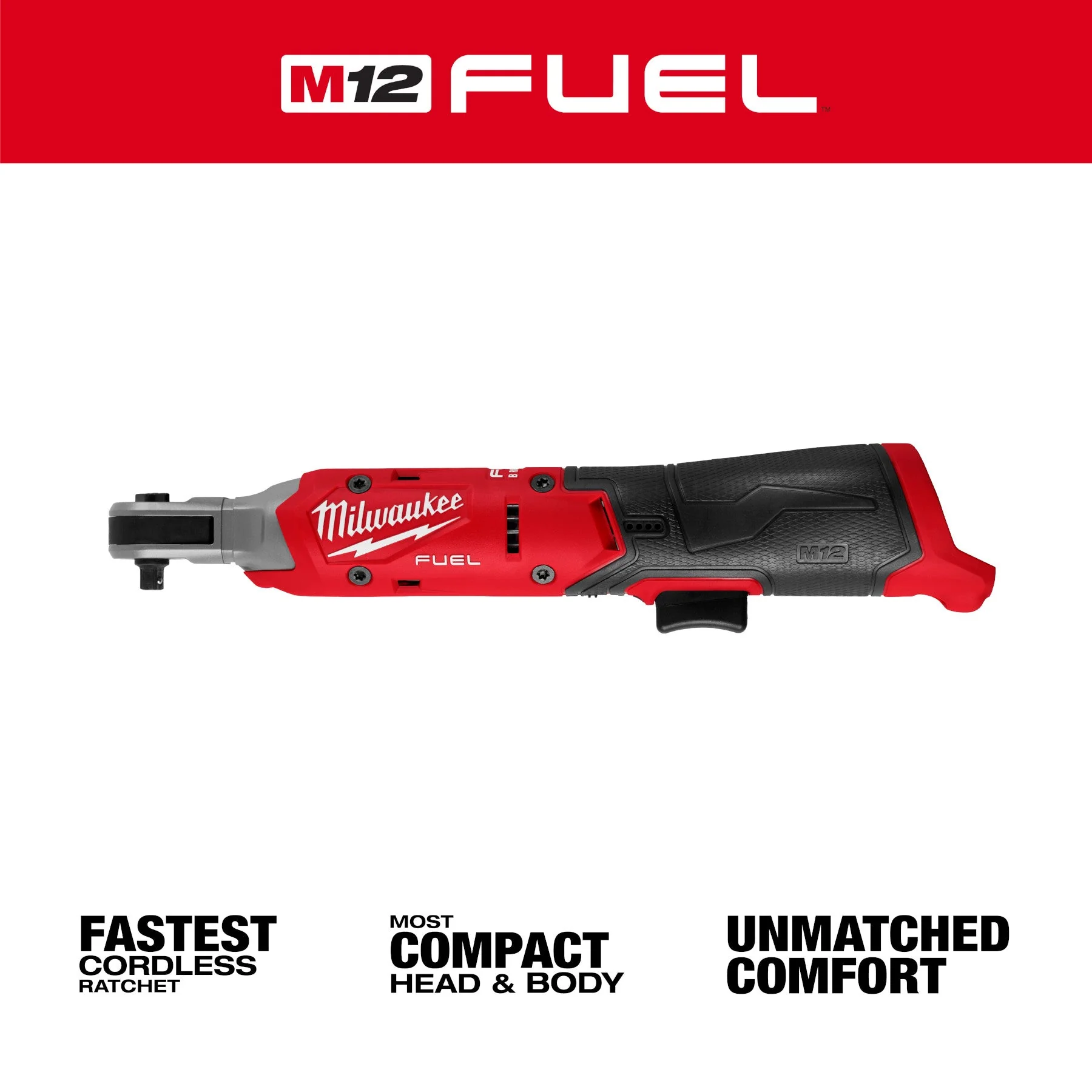 Milwaukee 3052-20 M12 FUEL™ 1/4" Ratchet - Image 3