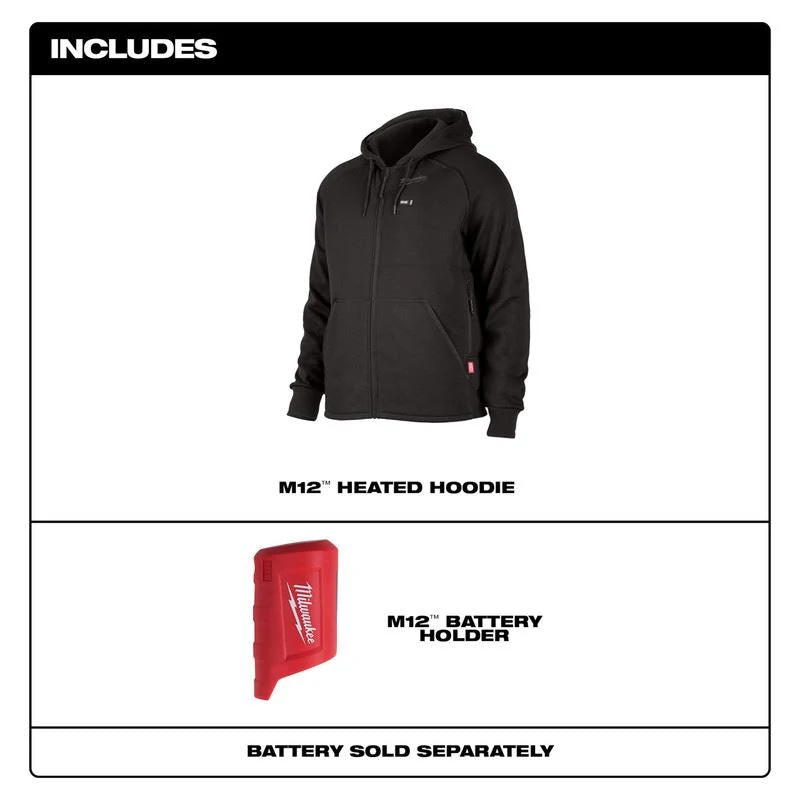 Milwaukee 306B-20 M12 Heated Hoodie - Black - Image 12
