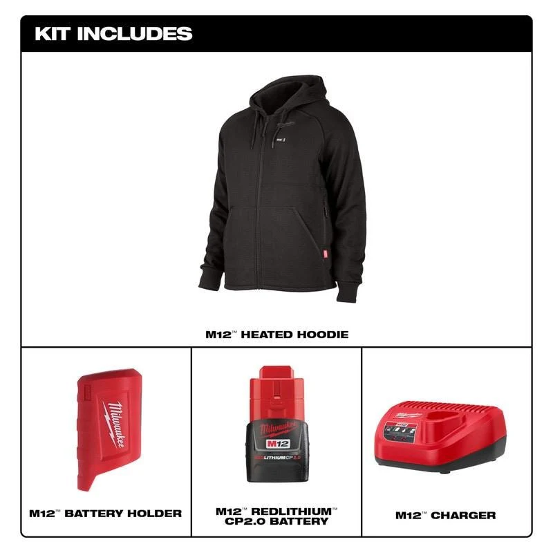 Milwaukee 306B-21 M12 HEATED HOODIE KIT- BLACK - Image 10