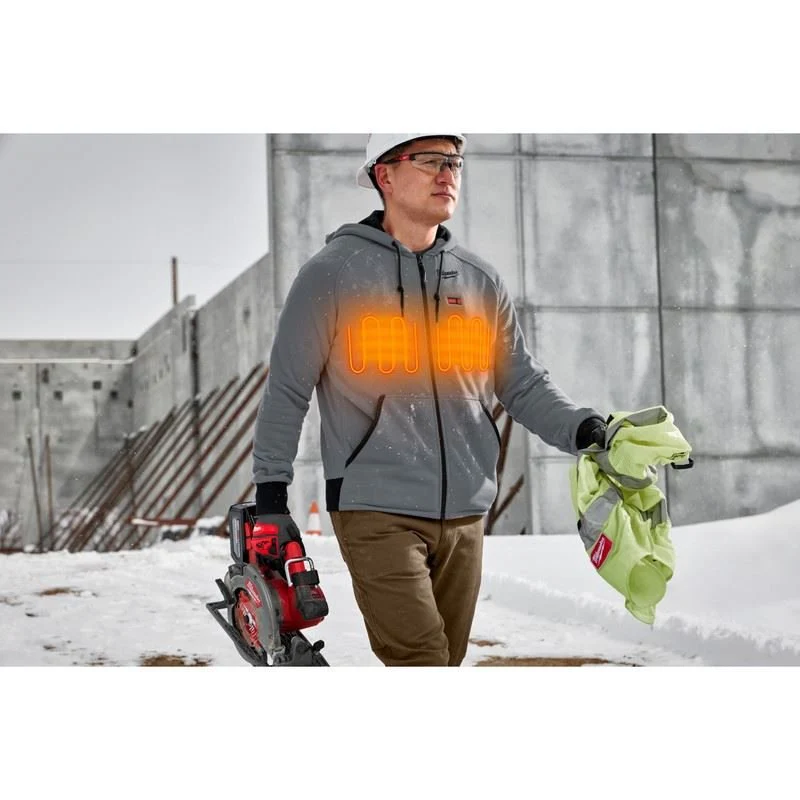 Milwaukee 306G-21 M12 HEATED HOODIE KIT- GREY - Image 5