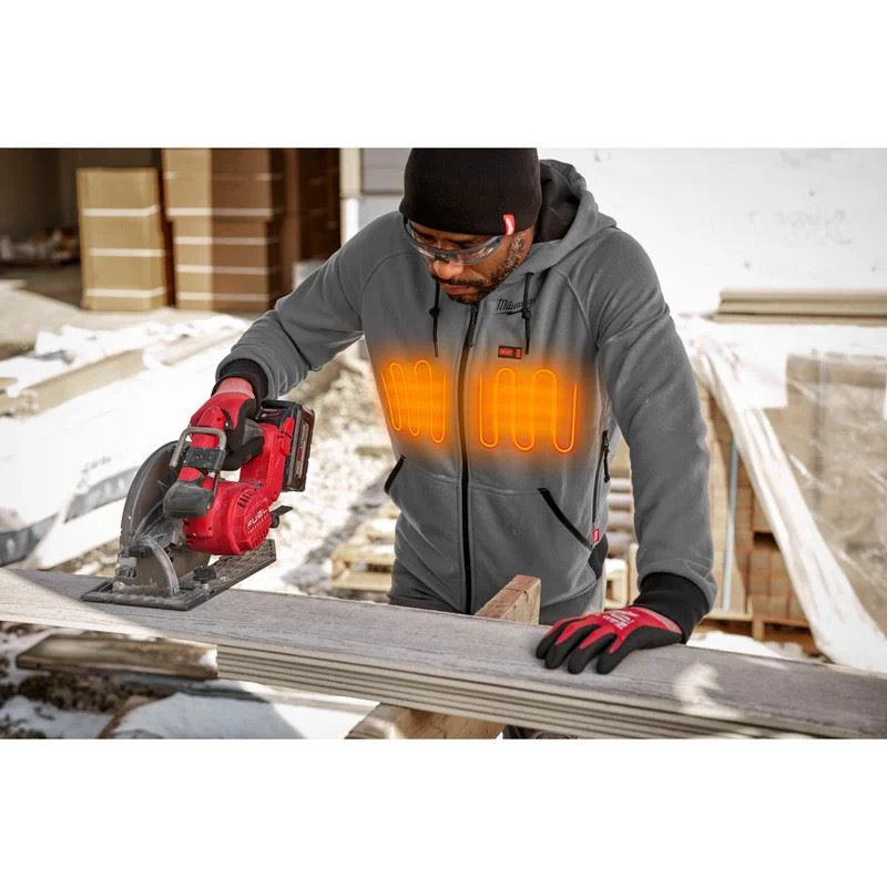 Milwaukee 306G-21 M12 HEATED HOODIE KIT- GREY - Image 6