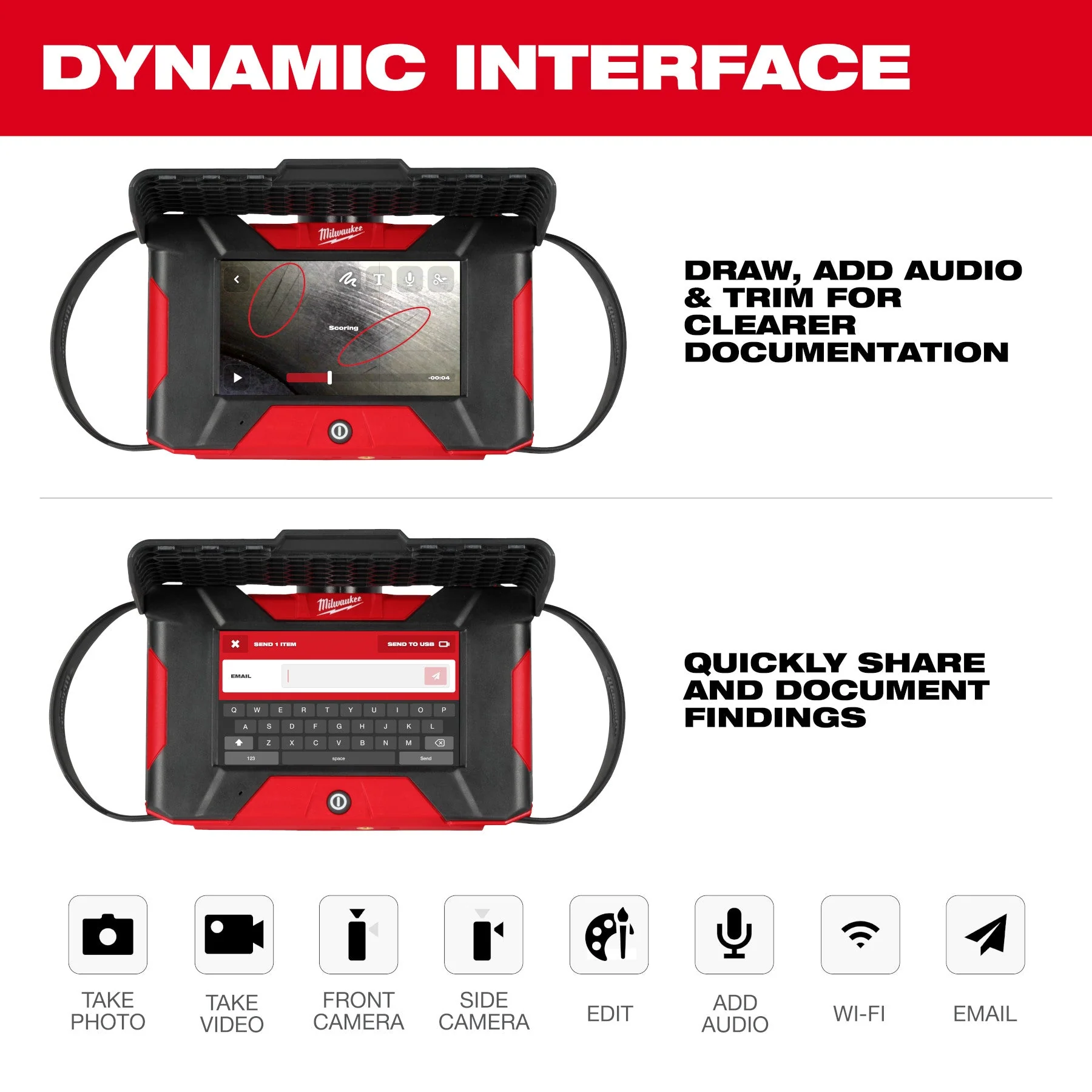 Milwaukee 3151-21 M12™ Auto Shop Borescope w/ Wi-Fi® File Sharing - Image 5