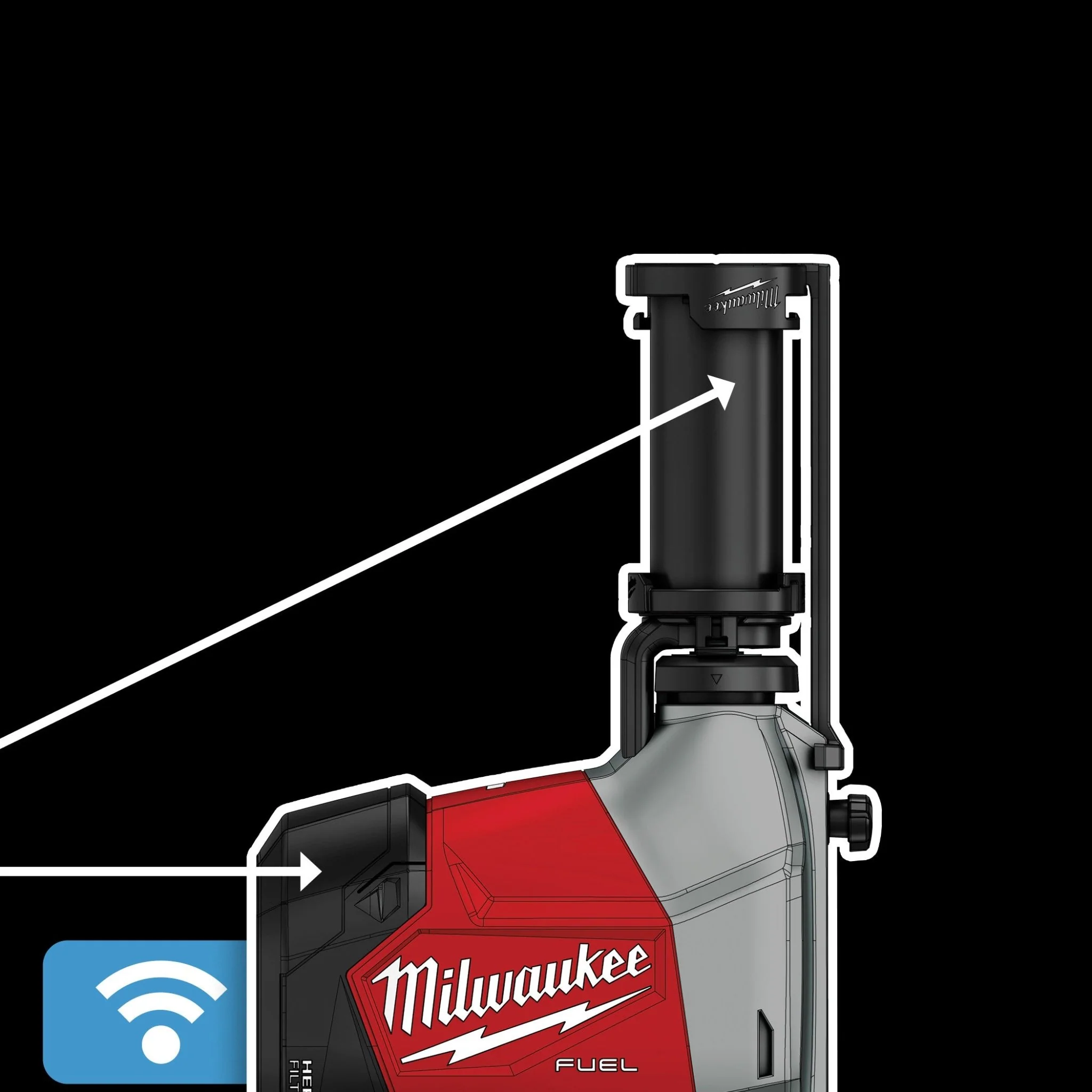 Milwaukee 3311-22 M18 FUEL™ Overhead Rotary Hammer w/ Integrated Dust Extraction - Image 37