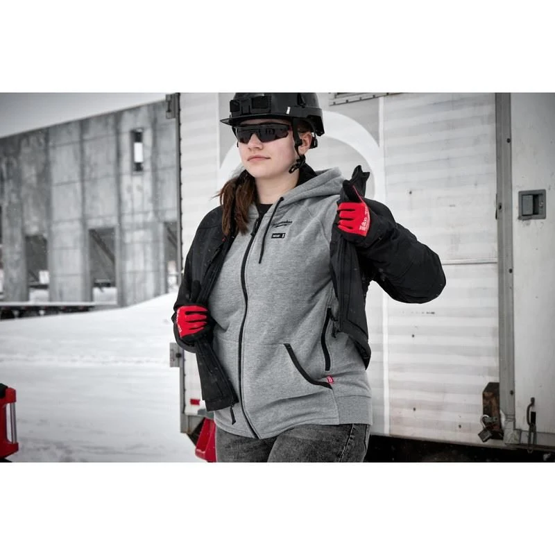 Milwaukee 336G-21 M12 Womens Heated Hoodie - Gray - Image 5