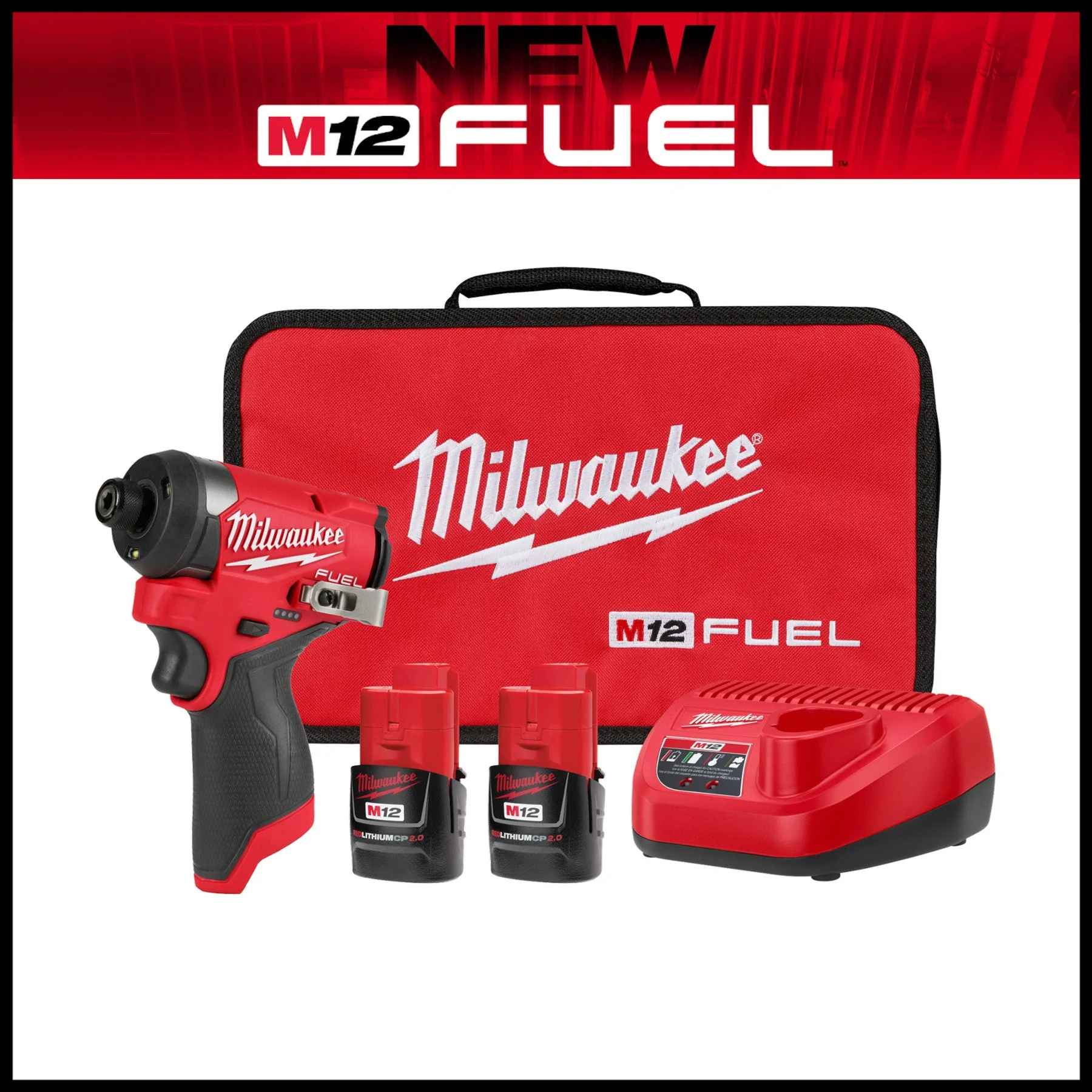 Milwaukee 3453-22 M12 FUEL™ 1/4" Hex Impact Driver Kit - Image 17