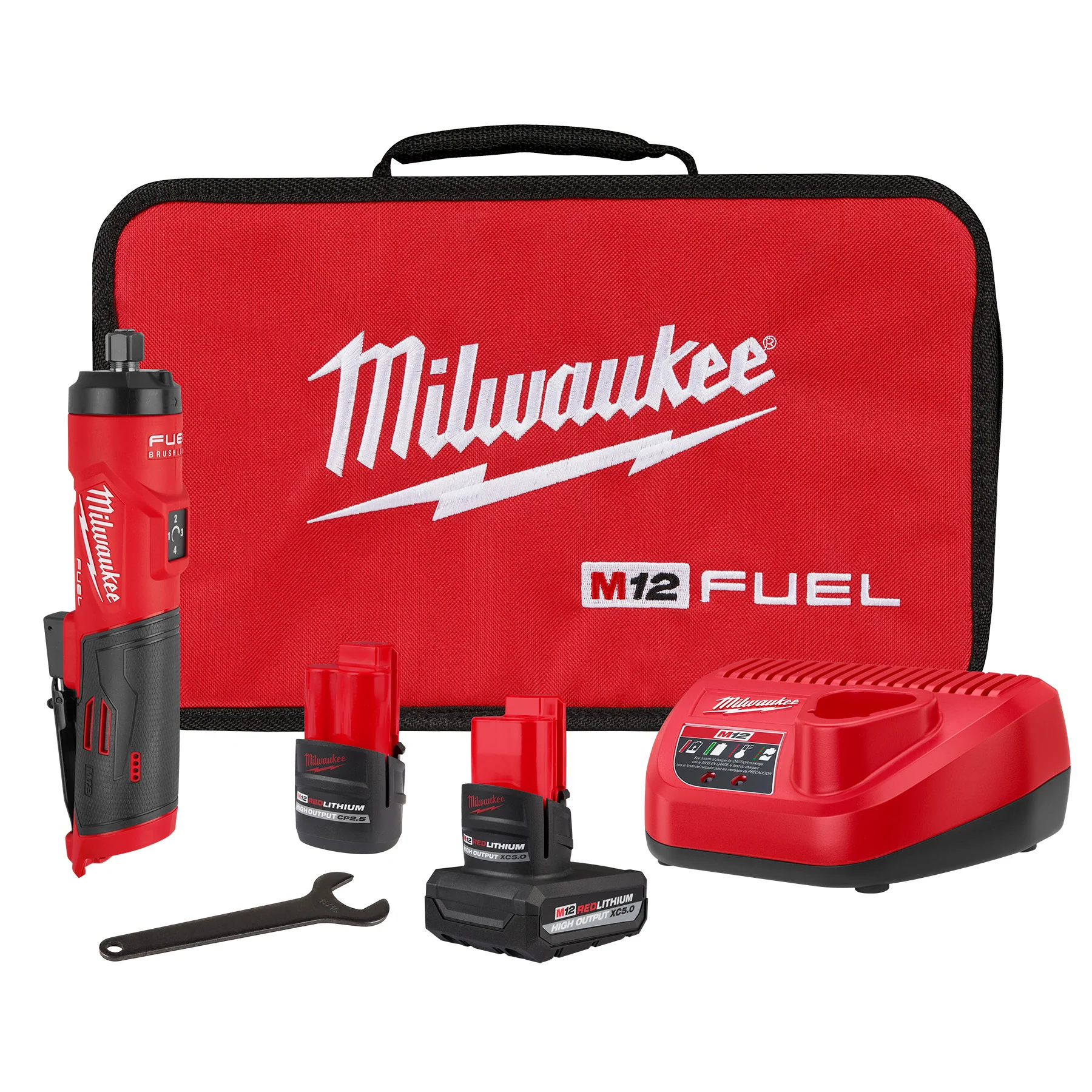 Milwaukee 3486-22 M12 FUEL™ 1/4" Straight Die Grinder Kit