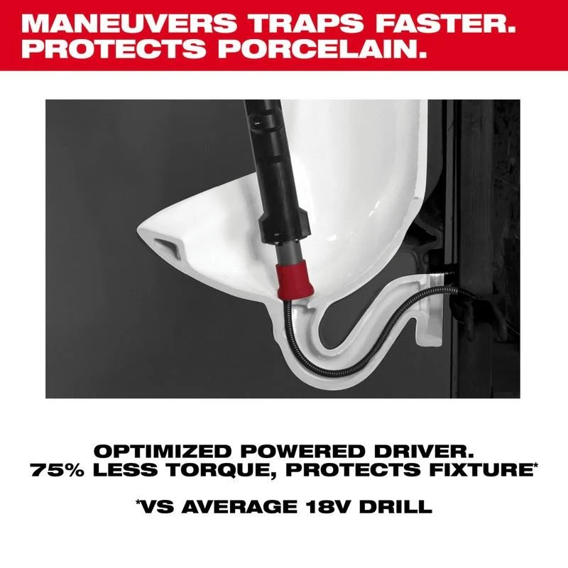 Milwaukee 3574-21 M12 TRAPSNAKE 4ft Urinal Auger - Image 7