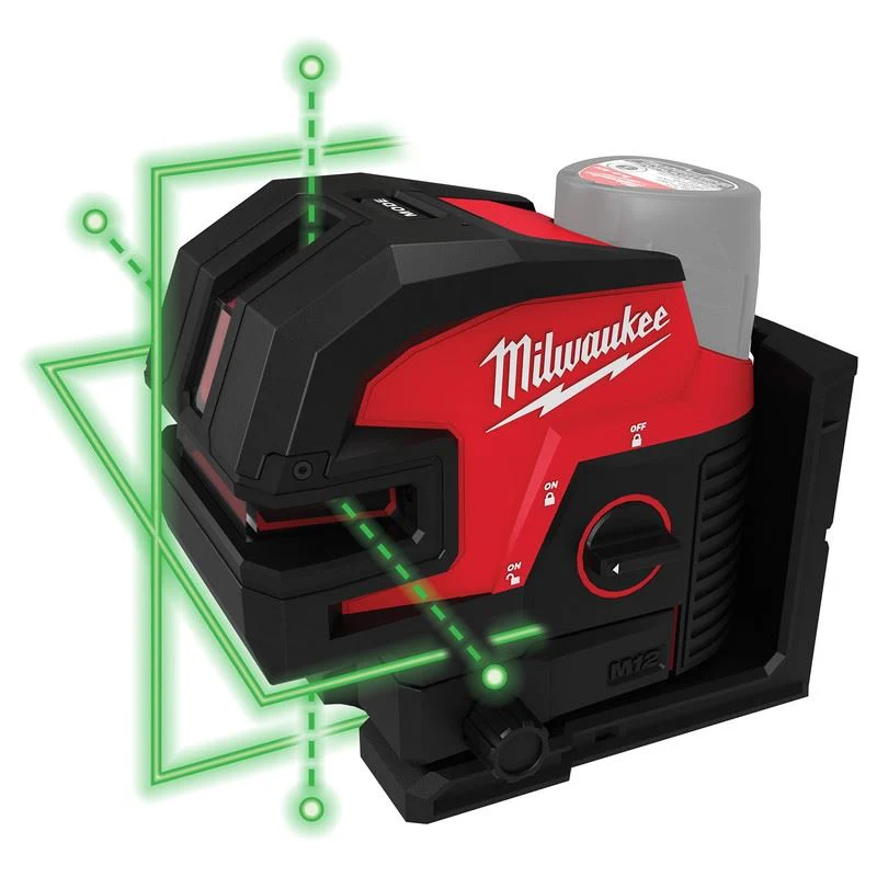 Milwaukee 3624-20 M12 Green Cross Line and 4-Points Laser - Image 3
