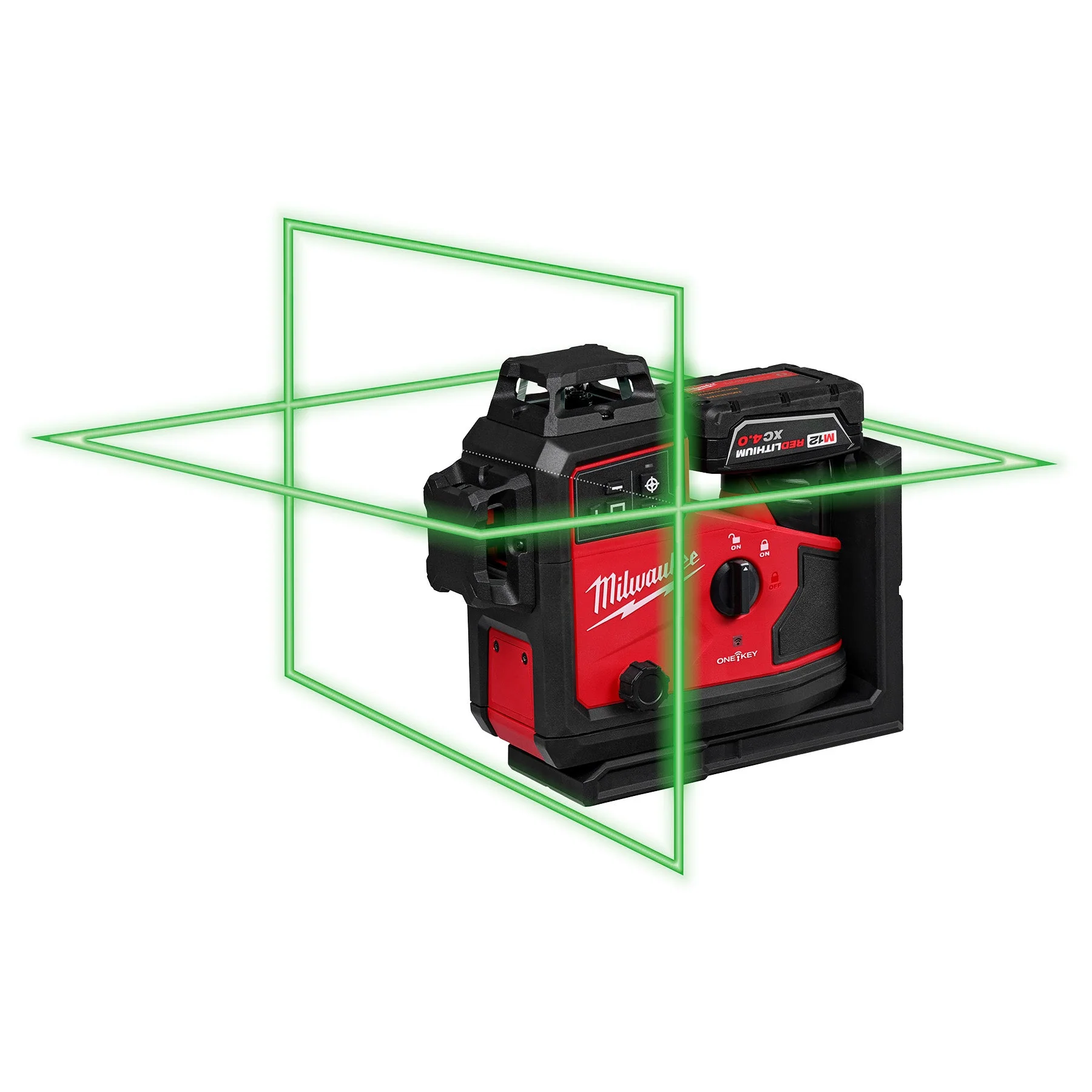 Milwaukee 3642-21 M12™ Green 360° 3-Plane Laser w/Automatic Alignment & Receiver - Image 11
