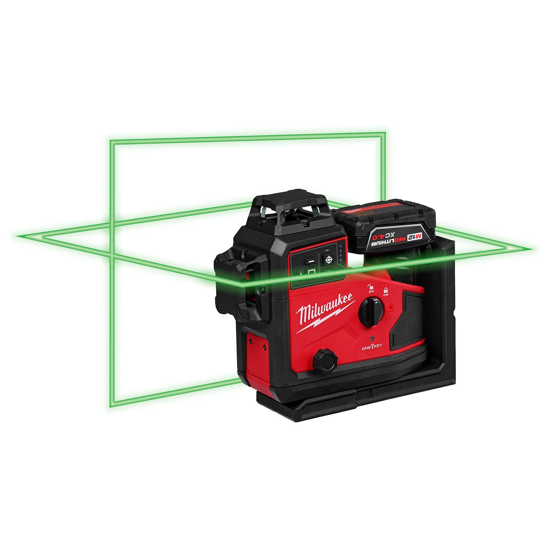 Milwaukee 3642-21 M12™ Green 360° 3-Plane Laser w/Automatic Alignment & Receiver - Image 12