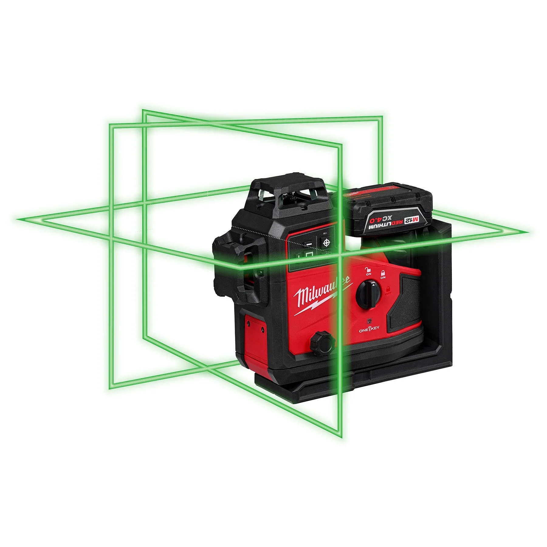 Milwaukee 3642-21 M12™ Green 360° 3-Plane Laser w/Automatic Alignment & Receiver - Image 6