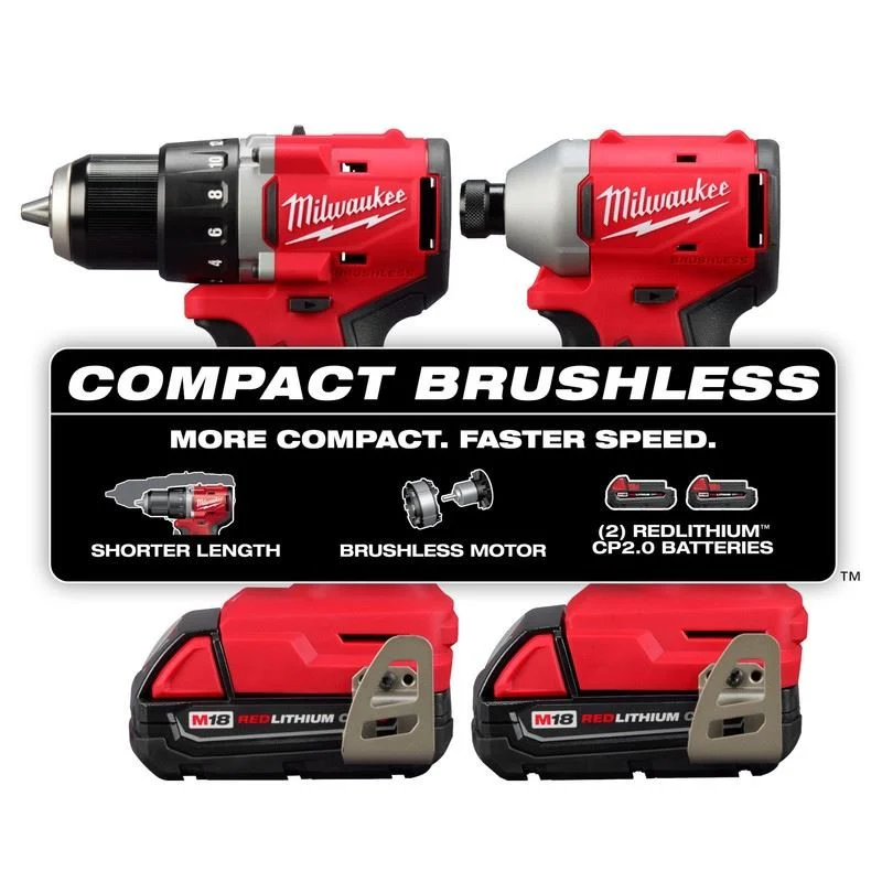 Milwaukee 3692-22CT M18 Compact Brushless 2-Tool Combo Kit - Image 5