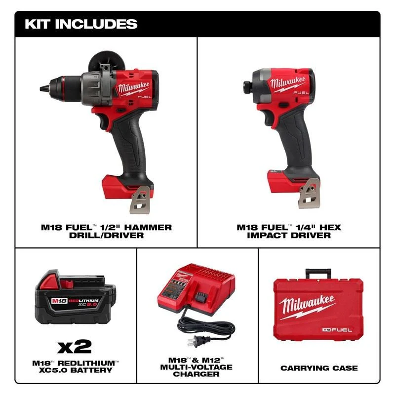 Milwaukee 3697-22 M18 FUEL 2-Tool Combo Kit - Image 3