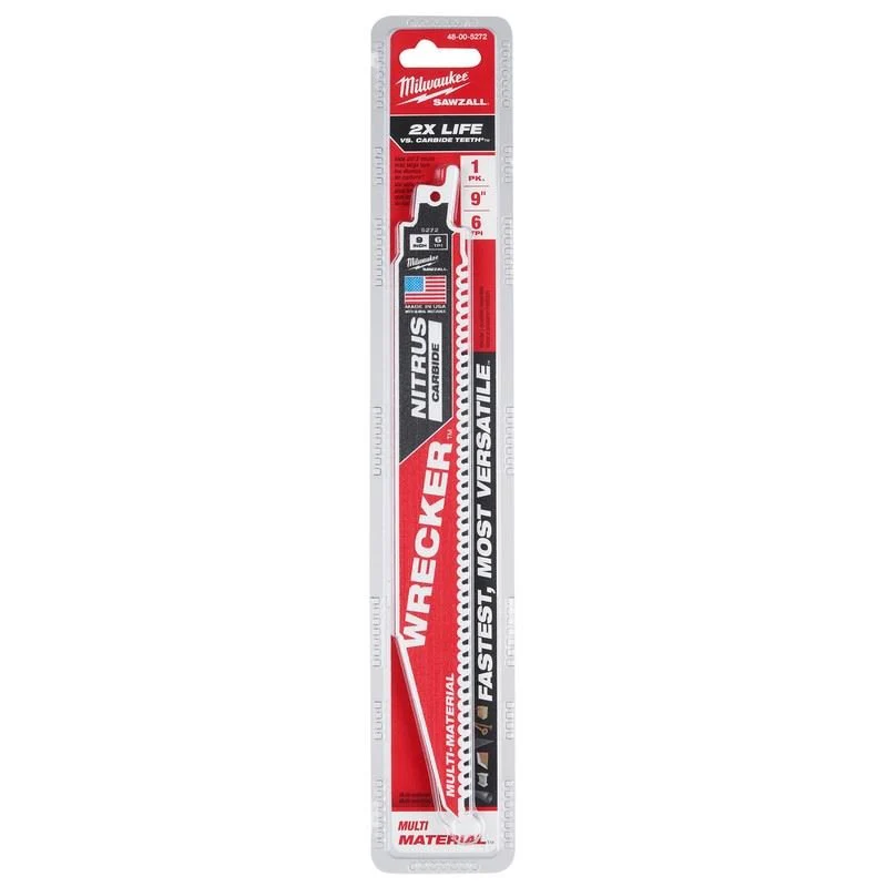 Milwaukee 48-00-5272 The WRECKER with Nitrus Carbide SAWZALL Blade - 9in - Image 2