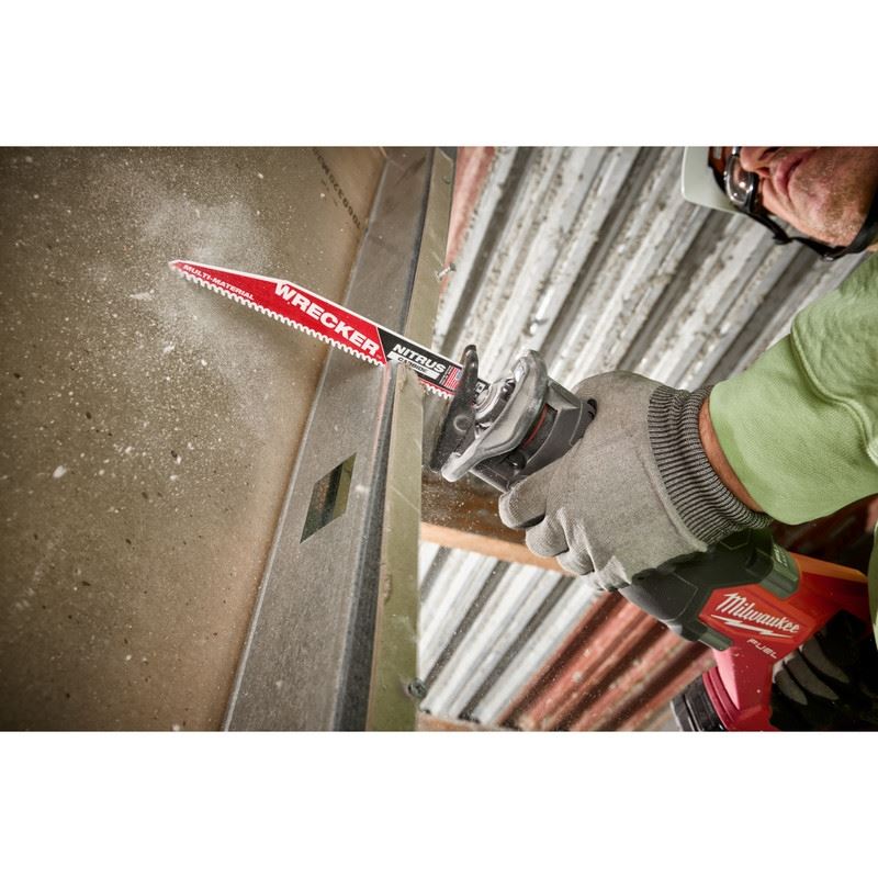 Milwaukee 48-00-5272 The WRECKER with Nitrus Carbide SAWZALL Blade - 9in - Image 5