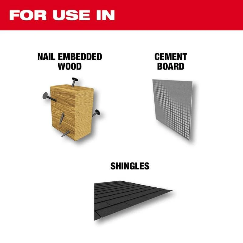 Milwaukee 48-00-5326 SAWZALL The AX with Carbide Teeth Wood Blades - 9in (3pk) - Image 3