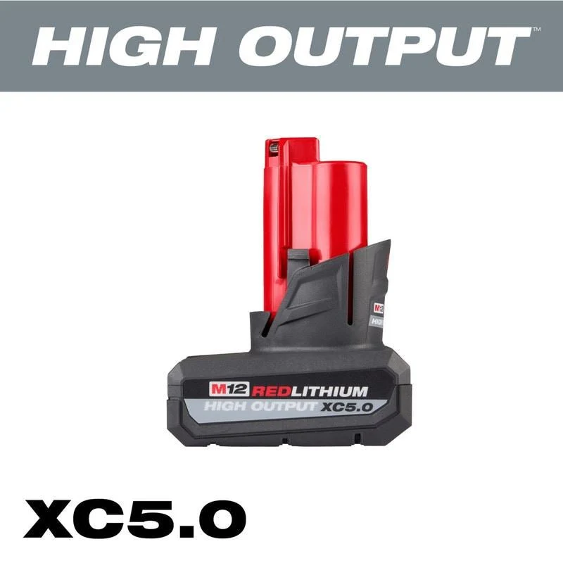 Milwaukee 48-11-2450 M12 REDLITHIUM HIGH OUTPUT XC5.0 Battery Pack - Image 8
