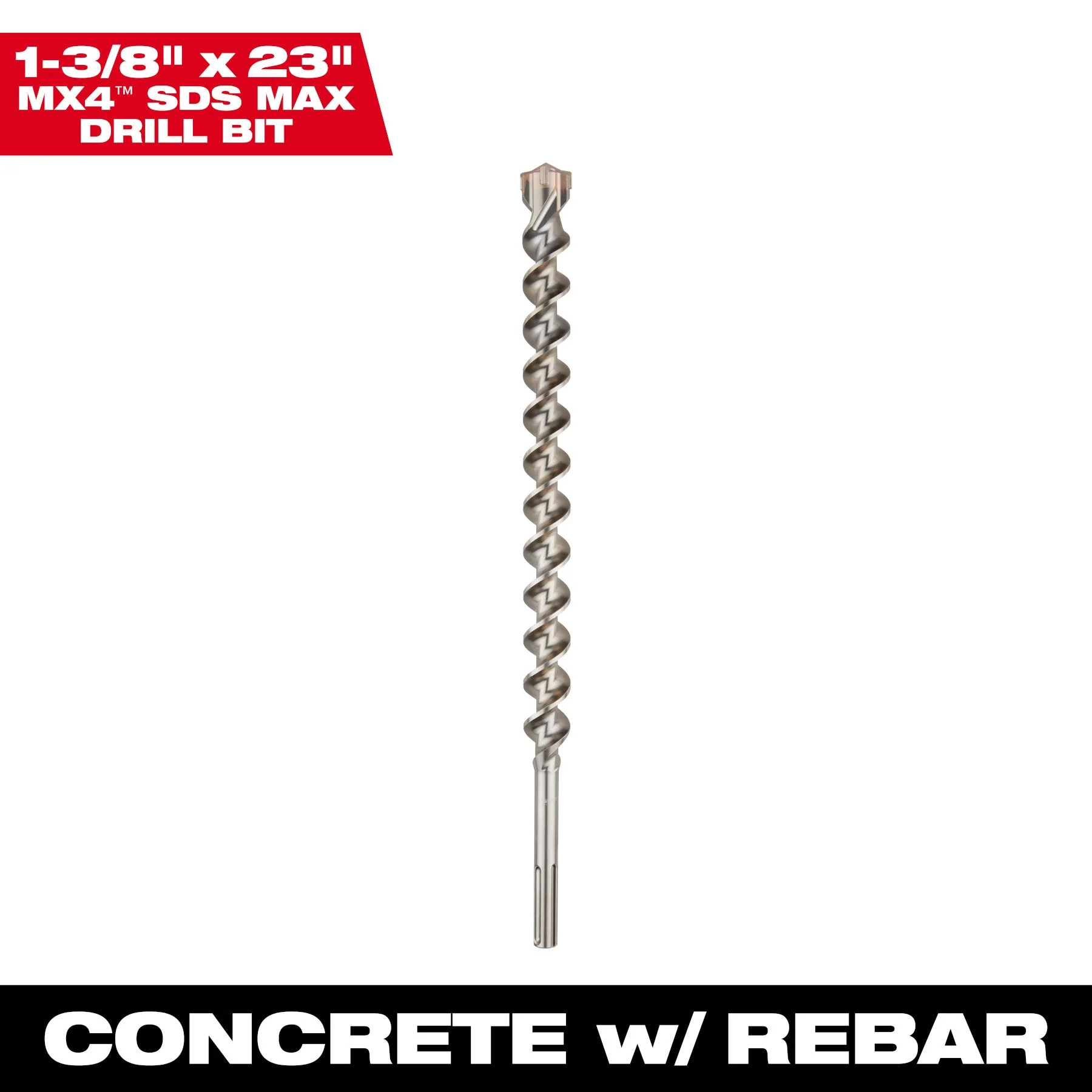 Milwaukee 48-20-3980 SDS MAX 4CT MX4™ 1-3/8" X 18" X 23"