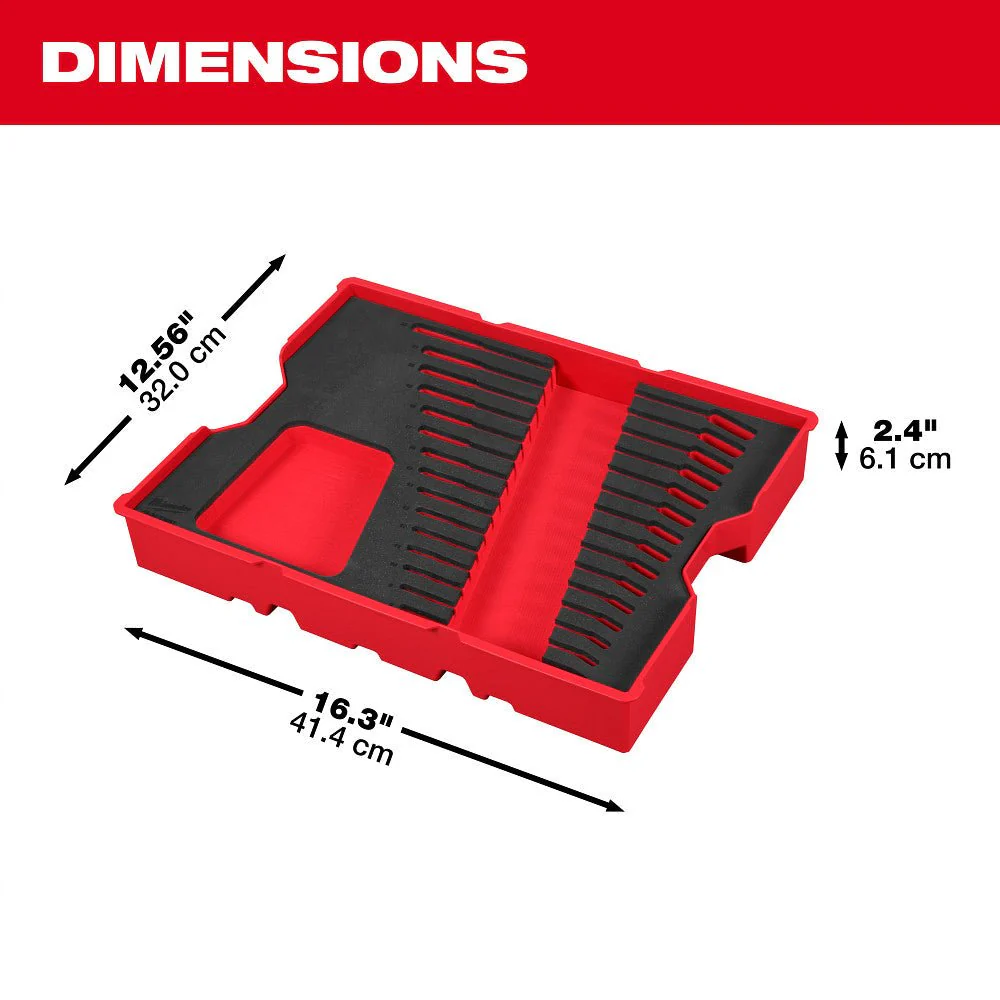 Milwaukee 48-22-0154 15pc. Metric Combination Wrench Set with Tray for PACKOUT™ Drawers - Image 4