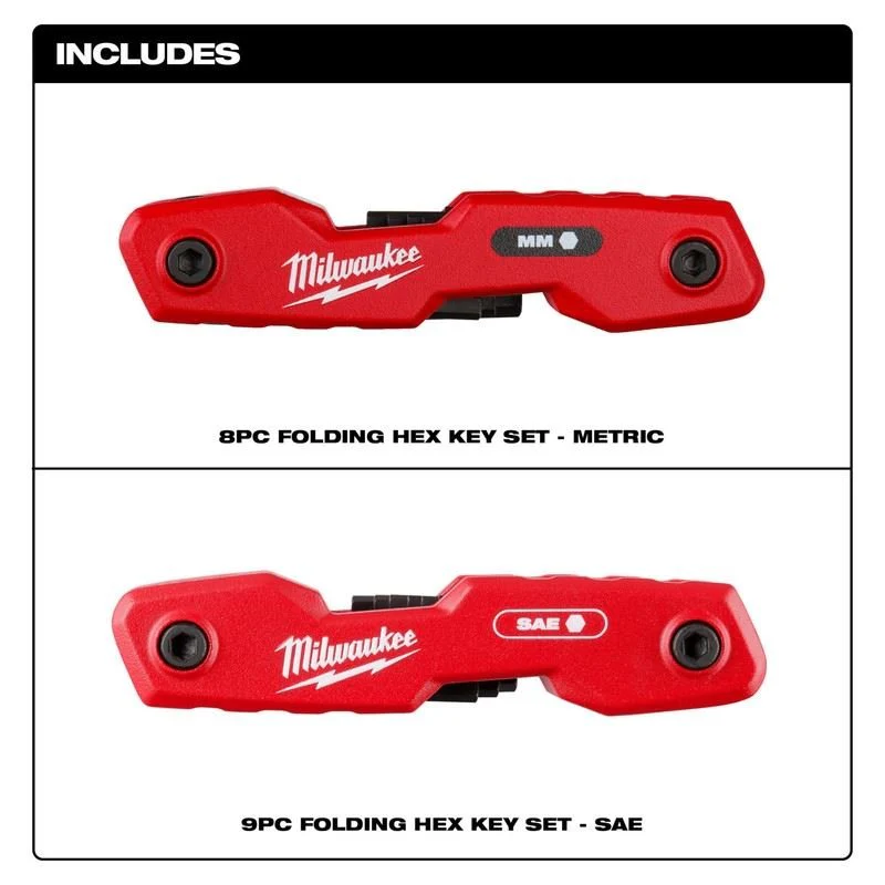 Milwaukee 48-22-2183 17 - Key Folding Hex Key Sets - SAE/Metric - Image 4