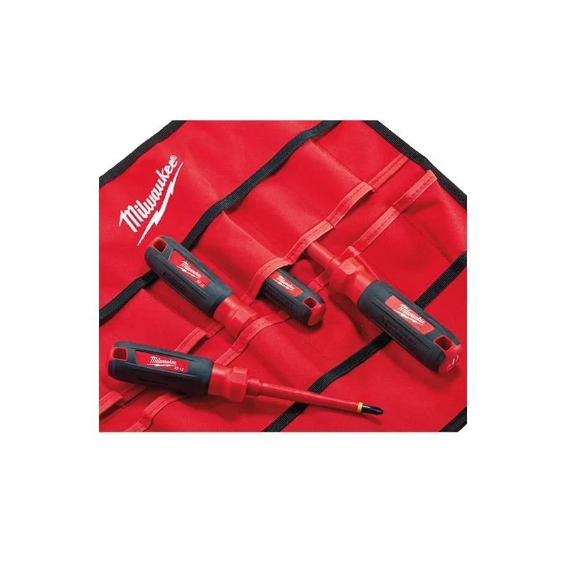 Milwaukee | 48-22-2204 4 PC 1000V Insulated Screwdriver Set w/ Roll Pouch - Image 2