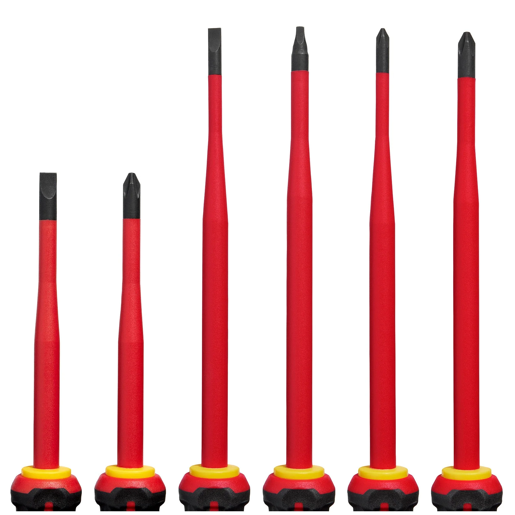 Milwaukee 48-22-2206 6pc 1000V Insulated Slim Tip Screwdriver Set - Image 9