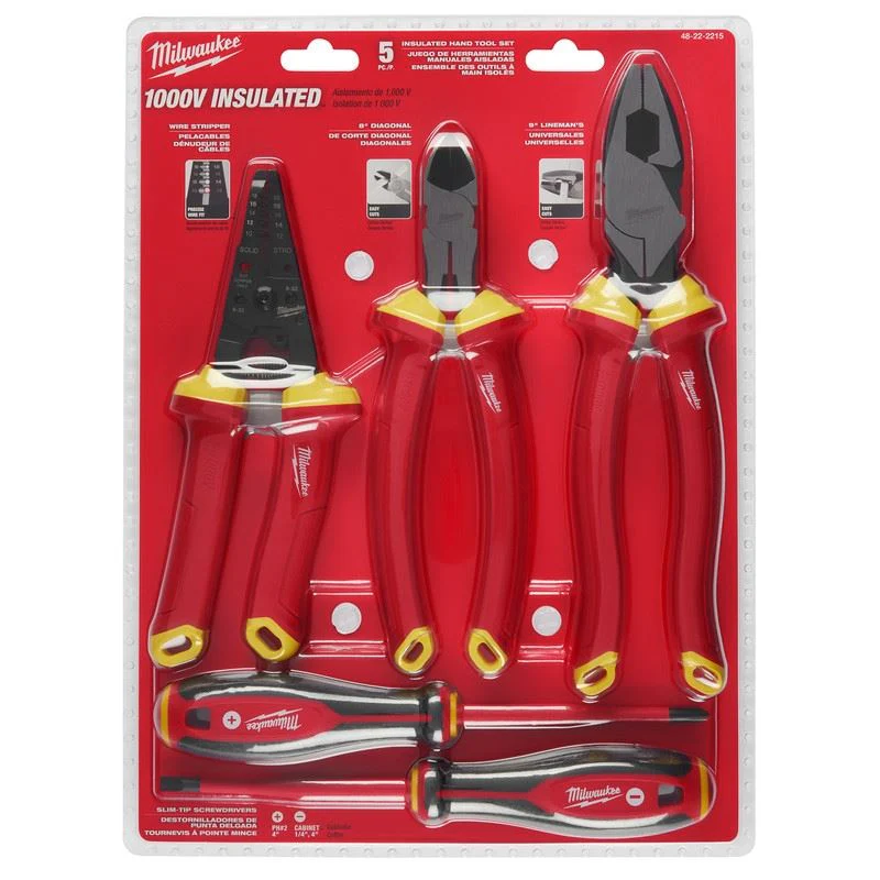 Milwaukee 48-22-2215 5 PC 1000V Insulated Hand Tool Set - Image 3