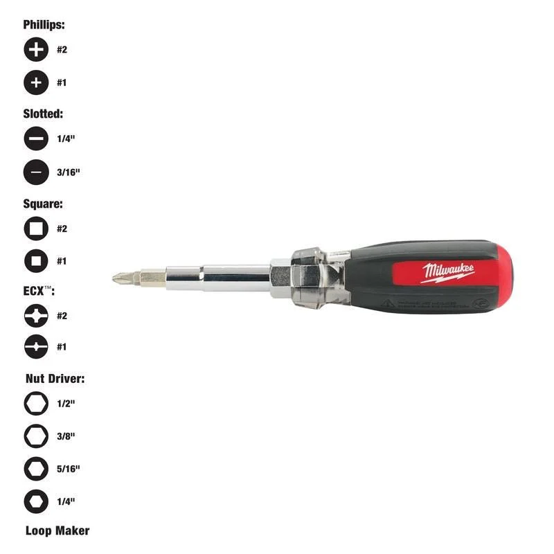 Milwaukee 48-22-2880 13in1 Cushion-Grip Screwdriver with ECX - Image 8