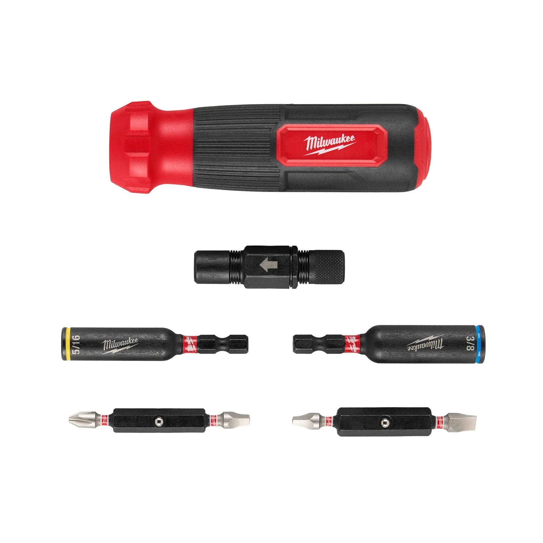 Milwaukee 48-22-2922 8-IN-1 Multi-Bit & Nut Driver W/ SHOCKWAVE™ Impact Duty Bits & Nut Drivers - Image 3