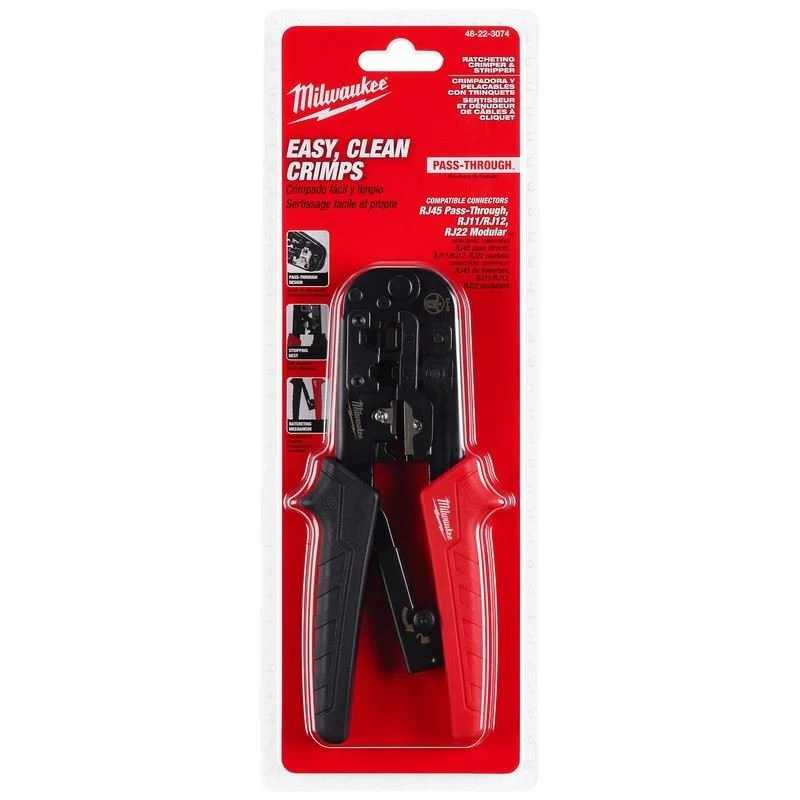 Milwaukee 48-22-3074 Ratcheting Pass-Through Crimper and Stripper - Image 13