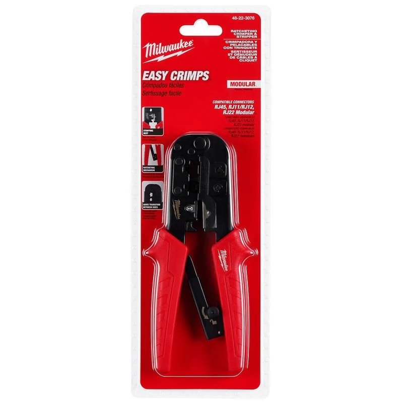 Milwaukee 48-22-3076 Ratcheting Pass-Through Crimper and Stripper - Image 12