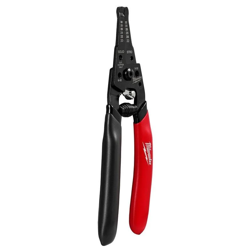 Milwaukee 48-22-3080 20-32 AWG Low Voltage Dipped Grip Wire Stripper and Cutter - Image 3