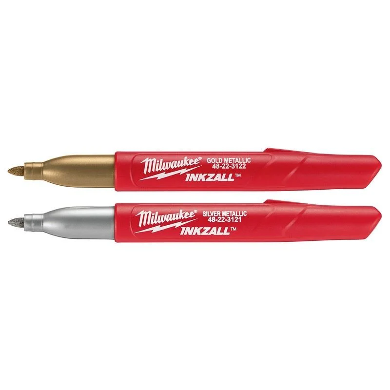 Milwaukee 48-22-3123 INKZALL Fine Point Metallic Marker - 2pk - Image 2