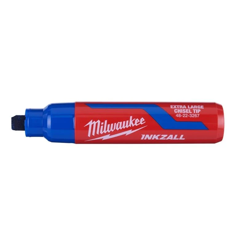 Milwaukee 48-22-3267 Blue INKZALL Extra Large Chisel Tip Jobsite Markers - Image 2