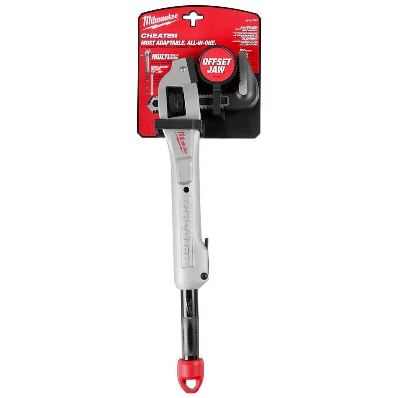 Milwaukee 48-22-7322 CHEATER Aluminum Offset Adaptable Pipe Wrench - Image 10