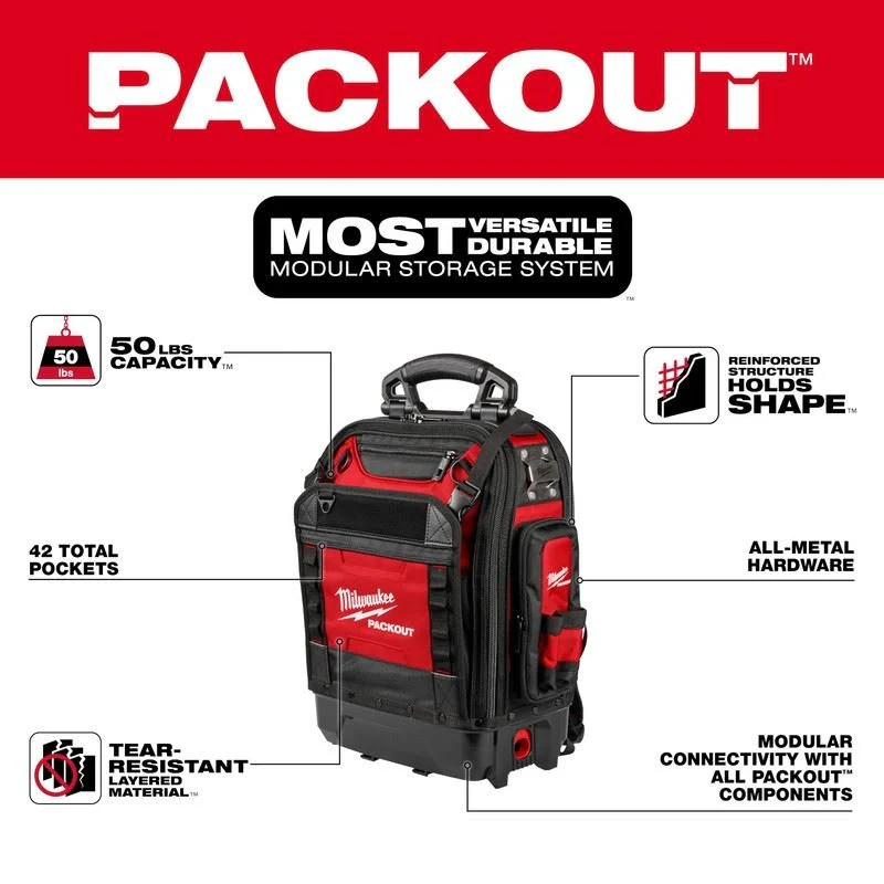Milwaukee 48-22-8303 PACKOUT Structured Backpack - Image 14