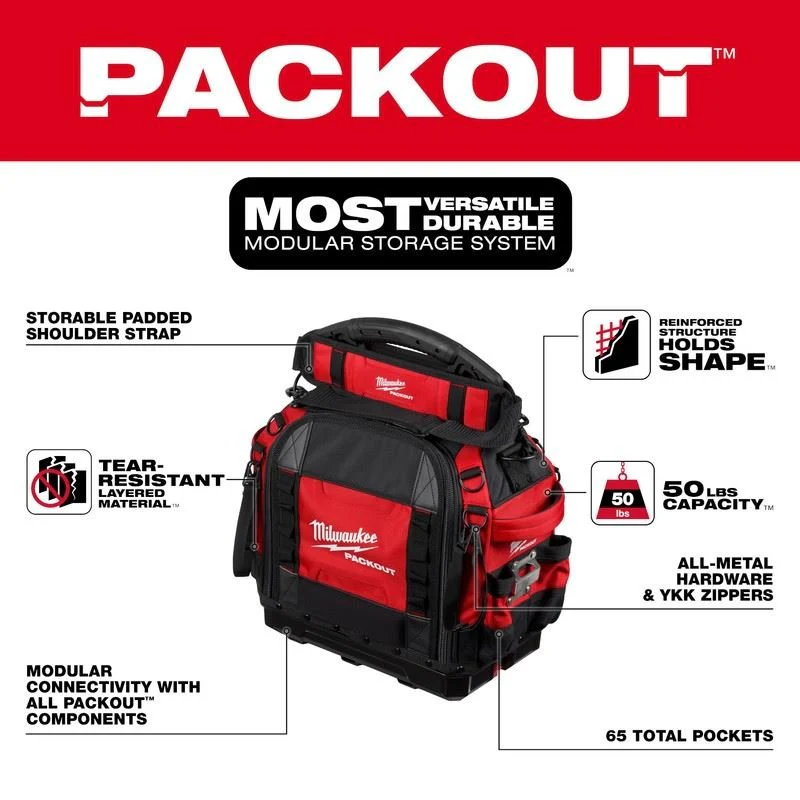 Milwaukee 48-22-8316 PACKOUT 15in Structured Tool Bag - Image 25