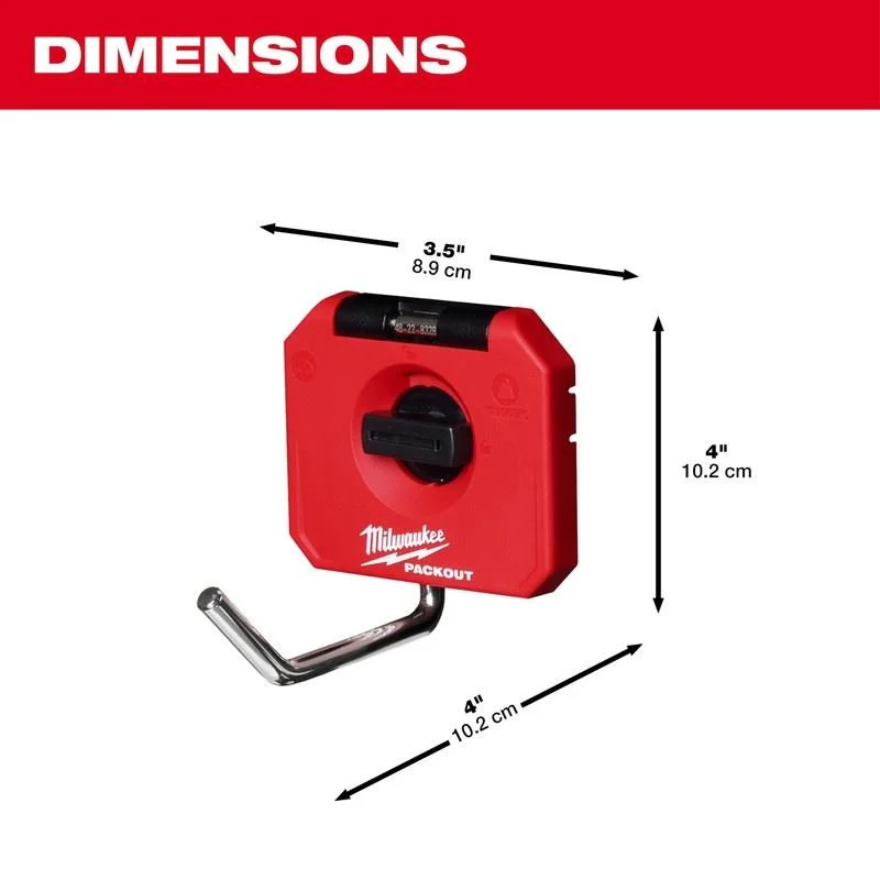 Milwaukee 48-22-8328 PACKOUT 4in Straight Hook - Image 4