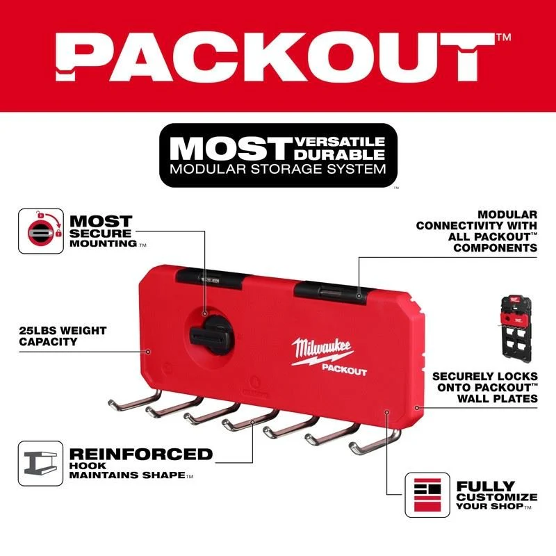 Milwaukee 48-22-8329 PACKOUT 7-Hook Row - Image 6