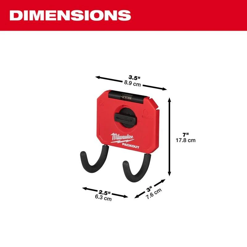 Milwaukee 48-22-8335 PACKOUT 3in Curved Hook - Image 5