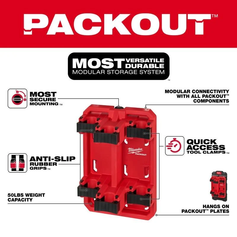 Milwaukee 48-22-8349 PACKOUT Long Handle Tool Rack - Image 7