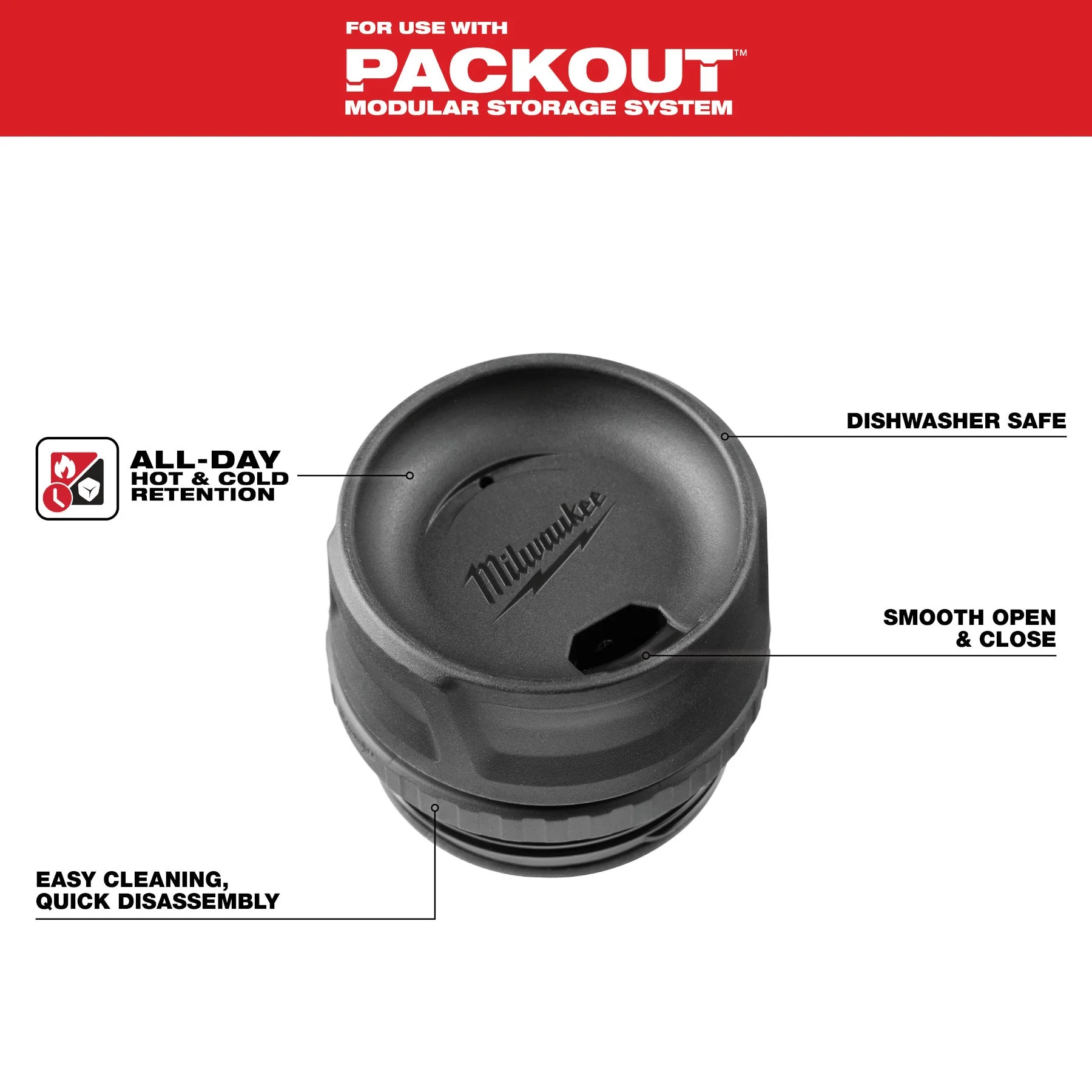Milwaukee 48-22-8389 PACKOUT™ Sip Lid - Image 10