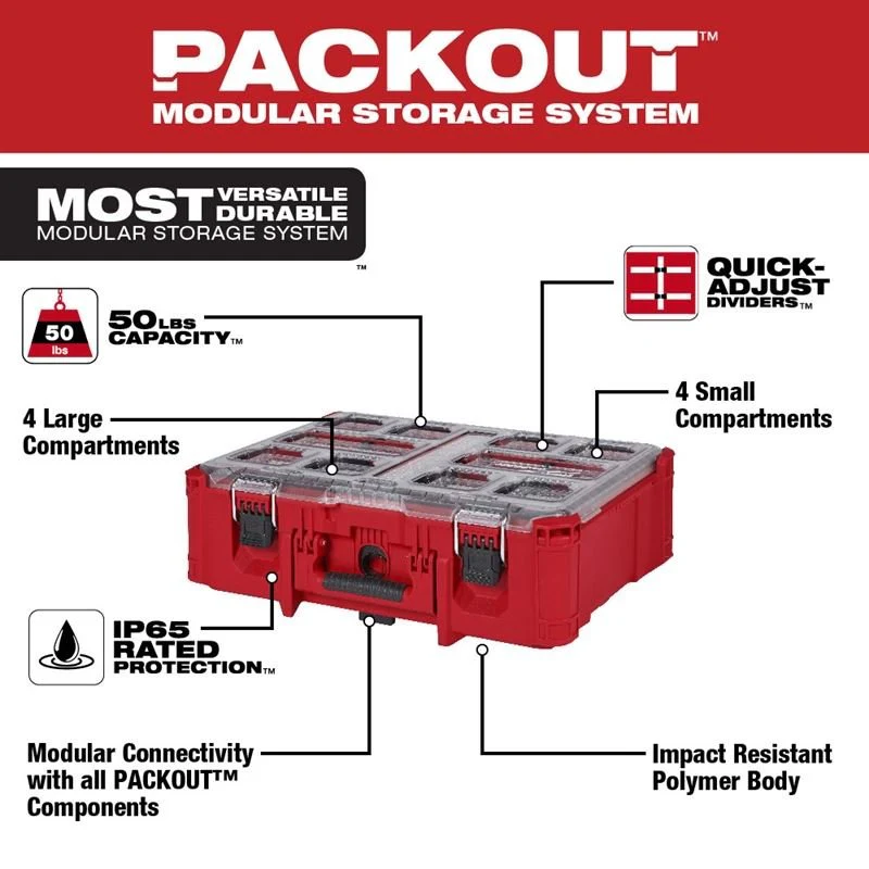 Milwaukee 48-22-8432 PACKOUT Deep Organizer - Image 5